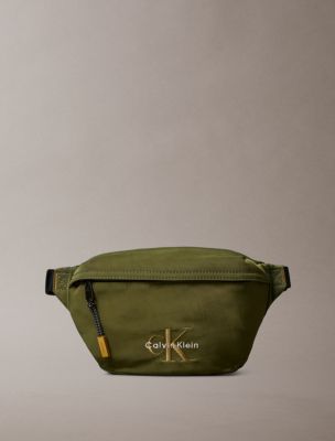 Nylon Monogram Logo Waistpack, Thyme