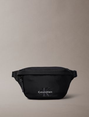 Nylon Monogram Logo Waistpack, Black