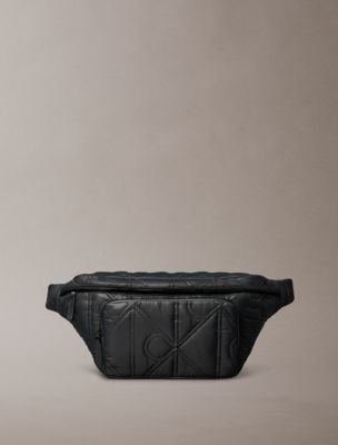 Puffer Monogram Logo Sling Bag, Black