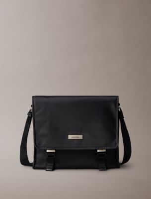 Nylon Small Messenger Bag, Black