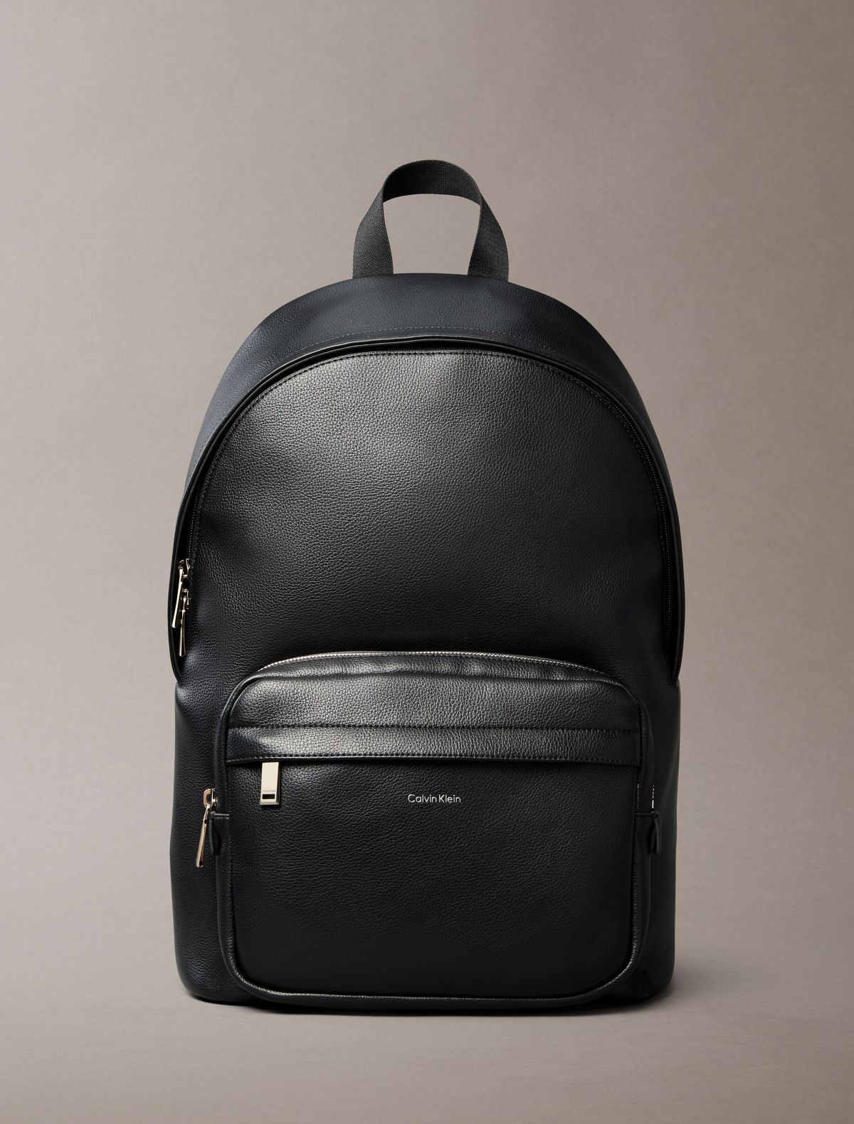 Raised Logo Round Backpack