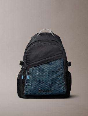 Mesh Front Round Backpack, Black