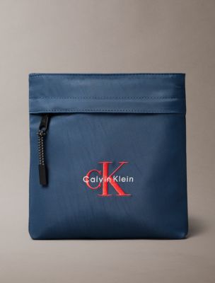 Nylon Monogram Logo Flatpack, Moonlit Ocean