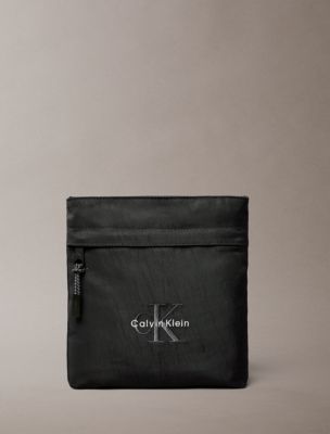 Nylon Monogram Logo Flatpack, Black