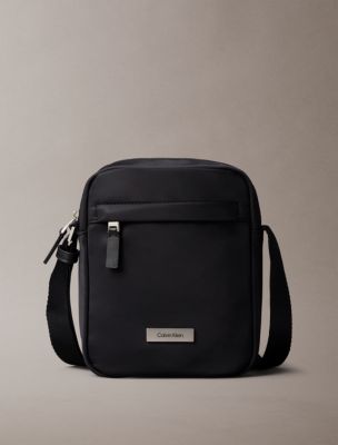 Matte Nylon Reporter Bag, Black