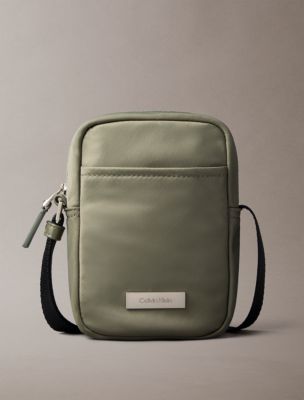 Slim Reporter Bag, Deep Lichen Green