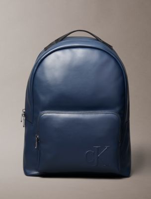 Embossed Monogram Backpack, Blue Nights