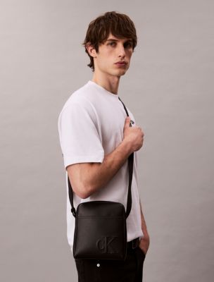 Мужские сумки Calvin Klein Embossed Monogram Reporter — фото 5