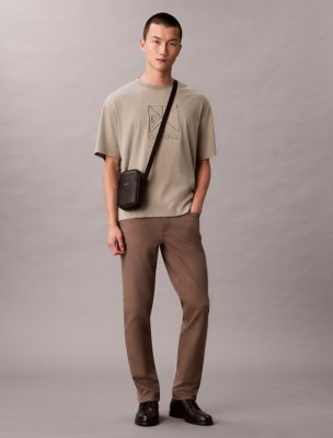 Мужская сумка Calvin Klein Hardware Logo Slim Reporter, цвет: Чёрный — фото 5