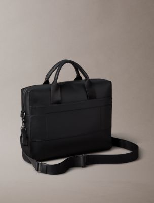 Мужская сумка Calvin Klein Embossed Monogram Commuter, цвет: Чёрный — фото 2
