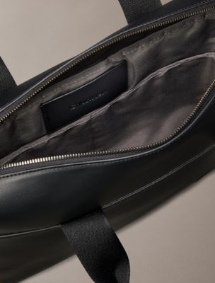 Мужская сумка Calvin Klein Embossed Monogram Commuter, цвет: Чёрный — фото 3