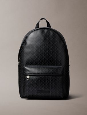 Allover Emblem Logo Backpack, Black Aop