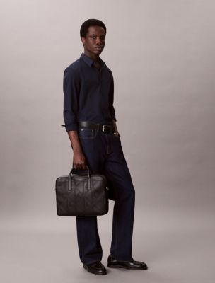 Мужские сумки Calvin Klein Embossed Emblem Logo Commuter — фото 5