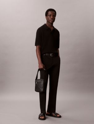Мужские сумки Calvin Klein Allover Embossed Emblem Logo Reporter — фото 5