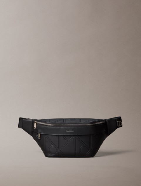 Мужские аксессуары Calvin Klein Allover Embossed Emblem Logo Waistpack