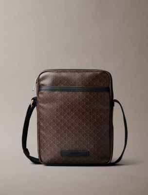 Allover Emblem Logo Reporter Bag, Mulch Aop