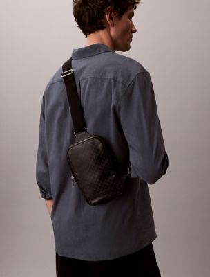 Мужские сумки Calvin Klein Allover Emblem Logo Sling — фото 5