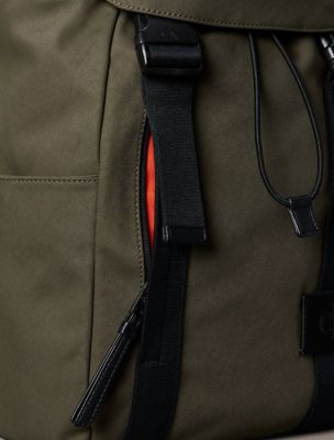 Рюкзак Calvin Klein Canvas, цвет: Глубокий оливковый — фото 4