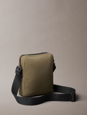 Мужская сумка Calvin Klein Canvas Reporter, цвет: Глубокий оливковый — фото 2