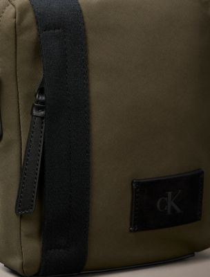 Мужская сумка Calvin Klein Canvas Reporter, цвет: Глубокий оливковый — фото 4