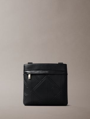 Embossed Emblem Logo Crossbody Bag