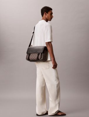 Мужские сумки Calvin Klein Emblem Jacquard Messenger — фото 4