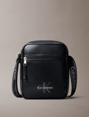 Bold Monologo Webbing Strap Reporter Bag, Black