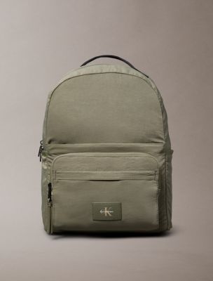 Nylon Round Backpack, Deep Lichen Green