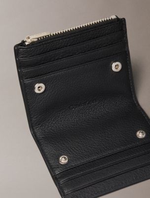 Мужские кошельки Calvin Klein Pebble Grain Leather Card Case — фото 2