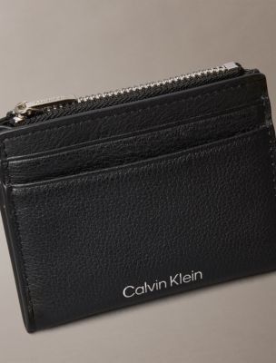 Мужские кошельки Calvin Klein Pebble Grain Leather Card Case — фото 3