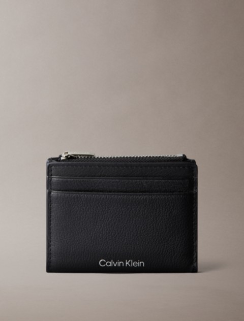 Мужские кошельки Calvin Klein Pebble Grain Leather Card Case