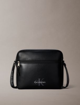 Bold Monologo Webbing Strap Flight Bag, Black