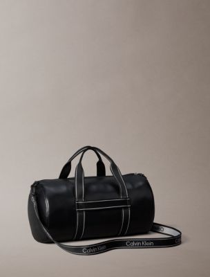 Мужская сумка Calvin Klein Bold Monologo Webbing Strap Weekender, цвет: Чёрный — фото 2