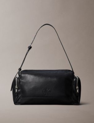 Мужская сумка Calvin Klein Embossed Monologo Zip Duffle, цвет: Чёрный — фото 1