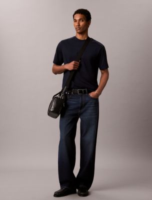Мужская сумка Calvin Klein Coated Emblem Logo Crossbody, цвет: Чёрный — фото 4