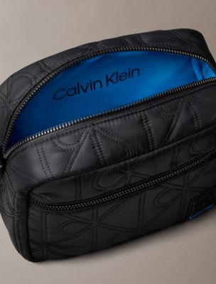 Стеганая сумка-камера Calvin Klein с логотипом-эмблемой, цвет: Чёрный — фото 3