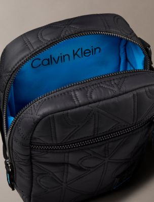 Стеганая сумка-репортер Calvin Klein с логотипом-эмблемой, цвет: Чёрный — фото 3