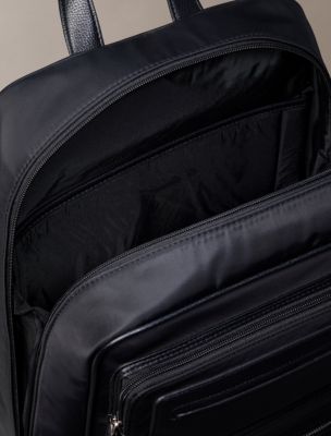 Рюкзак Calvin Klein Hardware Logo Mixed Double Pocket, цвет: Чёрный — фото 3