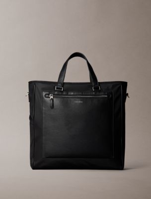 Hardware Logo Mixed Tote Bag, Black