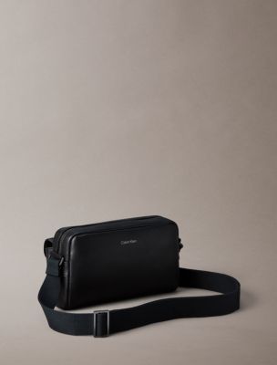 Мужская сумка Calvin Klein Emblem Logo Hardware Camera, цвет: Чёрный — фото 2