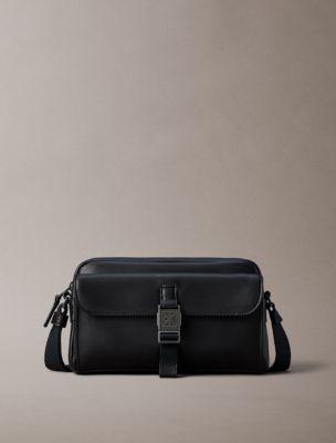 Мужская сумка Calvin Klein Emblem Logo Hardware Camera, цвет: Чёрный — фото 1