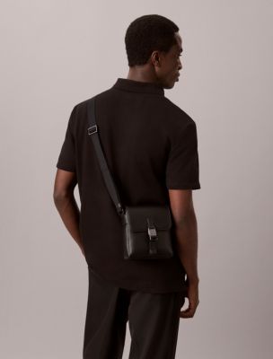 Мужские сумки Calvin Klein Emblem Logo Hardware Flap Reporter — фото 4