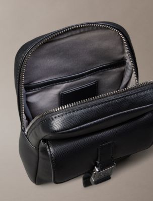 Мужская сумка Calvin Klein Emblem Logo Sling, цвет: Чёрный — фото 3