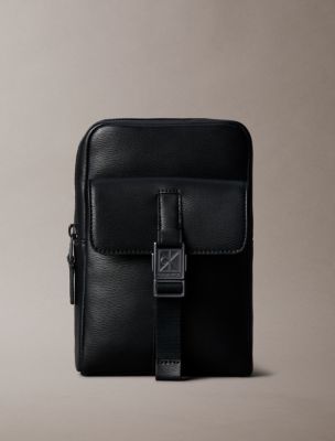 Emblem Logo Sling Bag, Black