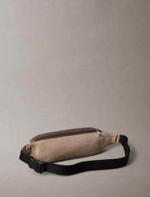 Мужская сумка Calvin Klein Bold Monologo Colorblock Belt, цвет: Пустынный серо-коричневый — фото 2