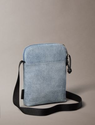 Мужские сумки Calvin Klein Arch Logo Denim Reporter — фото 2