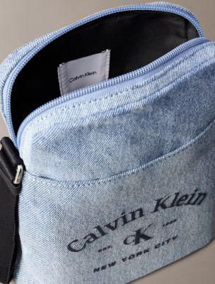 Мужские сумки Calvin Klein Arch Logo Denim Reporter — фото 3