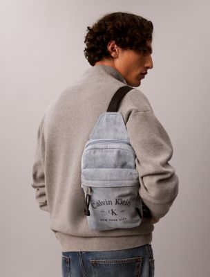 Мужские сумки Calvin Klein Denim Arch Logo Sling — фото 4