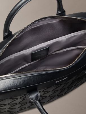 Мужские сумки Calvin Klein Debossed Allover Emblem Logo Commuter — фото 3