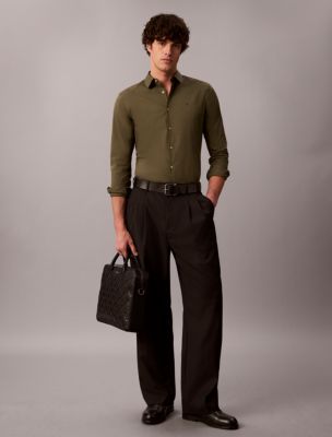 Мужские сумки Calvin Klein Debossed Allover Emblem Logo Commuter — фото 4